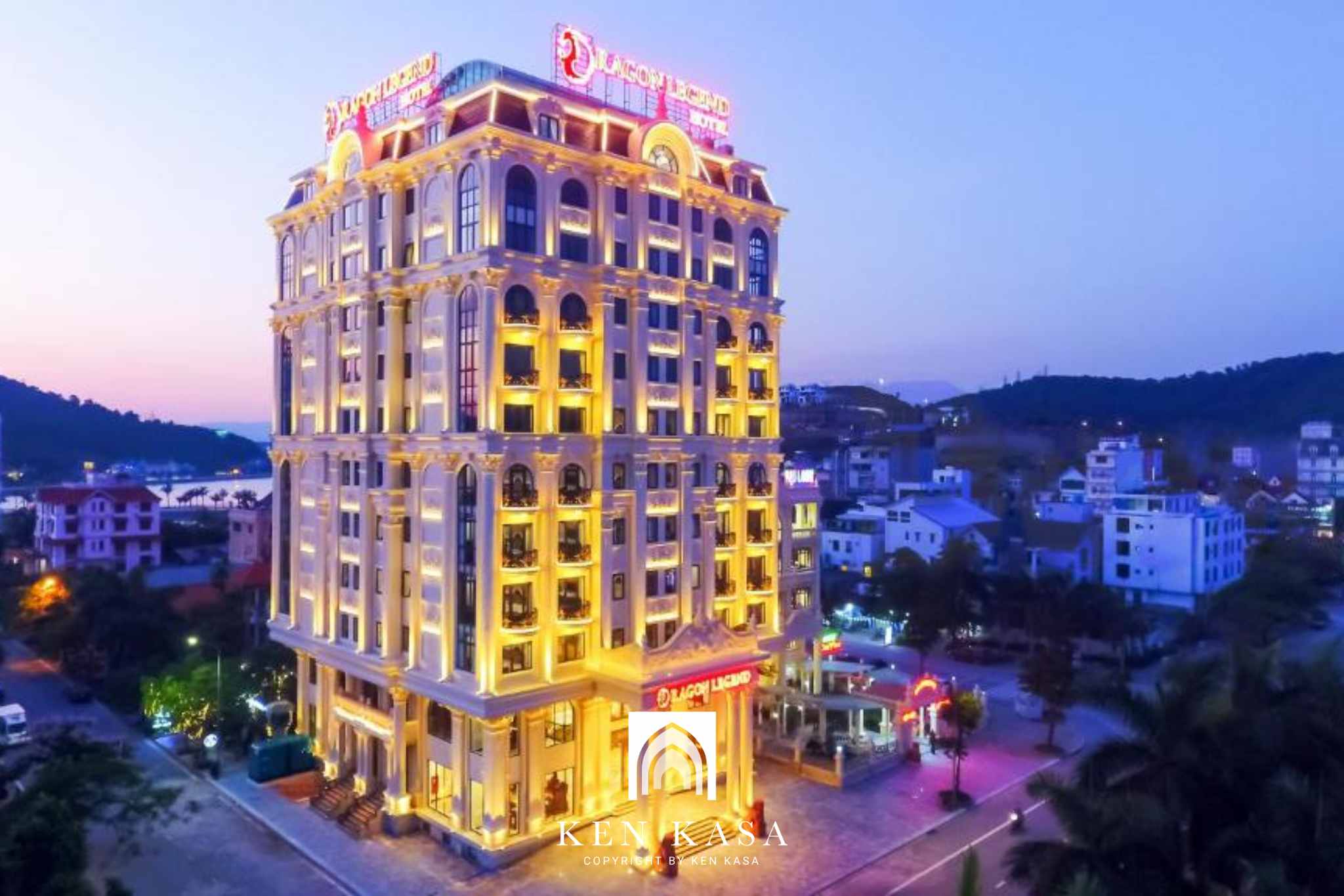 Mẫu mặt tiền khách sạn tân cổ điển Dragon legend ha long hotel